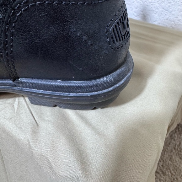 UGG Women's/Girls Hapsburg Laces & Zipper Black Leather Boots - Size 5.5 - Picture 10 of 10